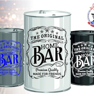 Stickers voor thuisbar | Bardecoratie | Stickers op maat voor je bar | BBQ- en drankdecoratie | Barstickers | Bardecoratie | Mancave | Minibar