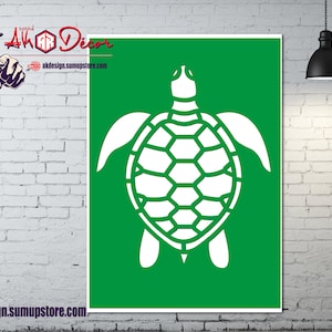 Wiederverwendbare PVC-Klebeschablone / SCHILDKRÖTE / Vintage / Französische Vintage-Schablone