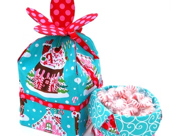 Gift-n-Store Sewing Pattern - Sew the Perfect Gift Bag and Basket - Instant Download