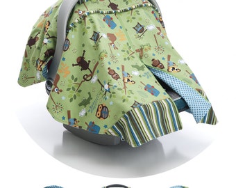 Zipitt Car Seat Canopy Sewing Pattern - Fits All Baby Car Seats - Instant Download