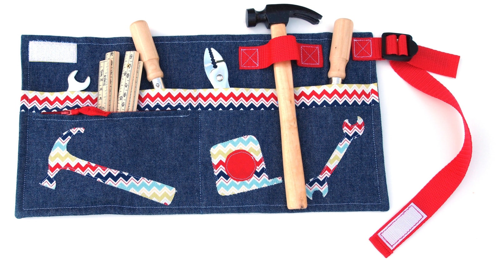 Little Man Tool Belt Sewing Pattern Use for Toy Tools OR Girls Apron