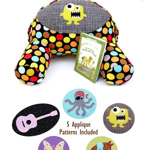 Quiet Time Reading Pillow Sewing Pattern A Comfy Reading Spot for Kids Instant Download image 2