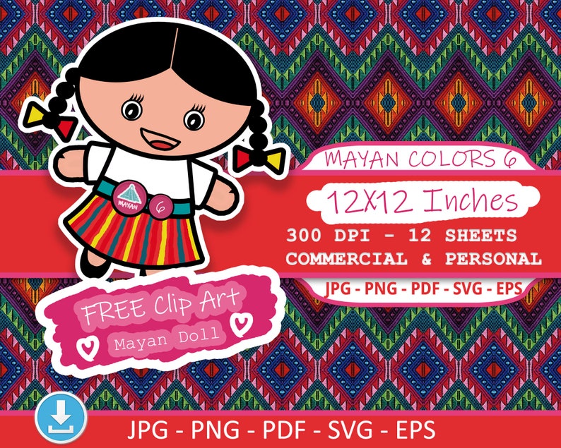 Guatemalan jpg png pdf eps svg fabric print textile chapin mayan blanket decor party bundles aztec upholstery tribal serape ethnic digital image 2