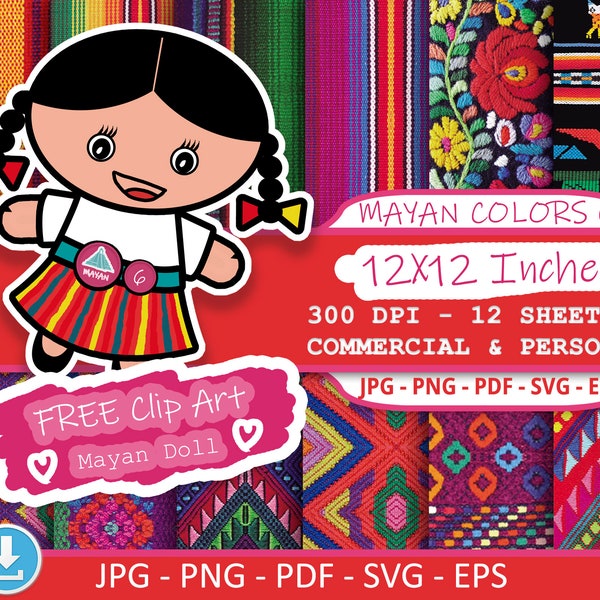 Guatemalan jpg png pdf eps svg fabric print textile chapin mayan blanket decor party bundles aztec upholstery tribal serape ethnic digital