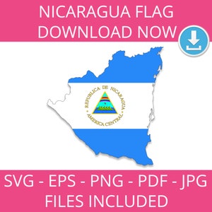 Bandera de Nicaragua, Nica, Diseño, Latino, Descarga instantánea, Clipart, Vector, svg, eps, jpg, pdf, Gráfico, Cultura, Nacional, png, Mapa