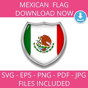 Mexican flag, svg, png, eps, jpg, art,  pdf,  Mayan, Culture,  Instant Download, Map, Latino, Clipart, America, National, Vector, Graphic,