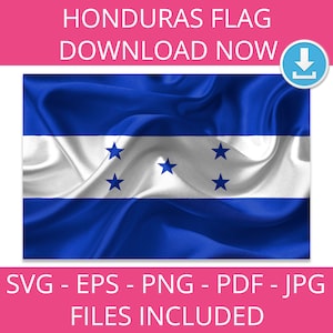 Drapeau du Honduras, svg, png, eps, jpg, art, national, pdf, vecteur, graphique, carte, latino, catracho, culture, clipart, Amérique, téléchargement immédiat,