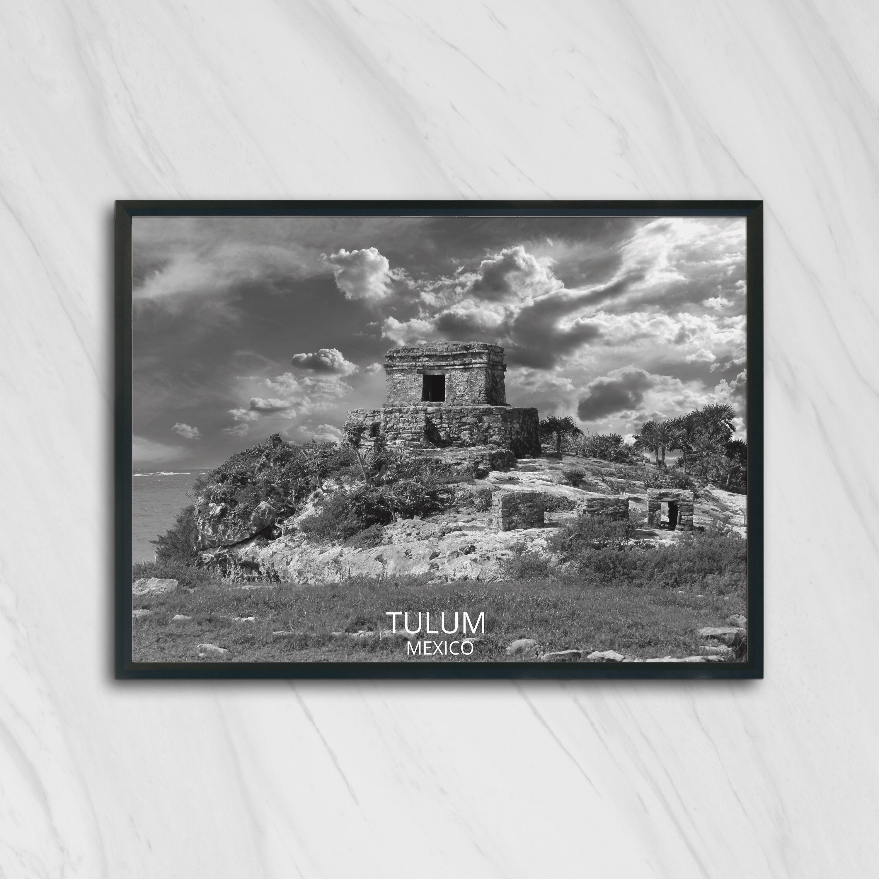C Mayan Ruins Art Print Home Decor Wall Art Poster Tulum