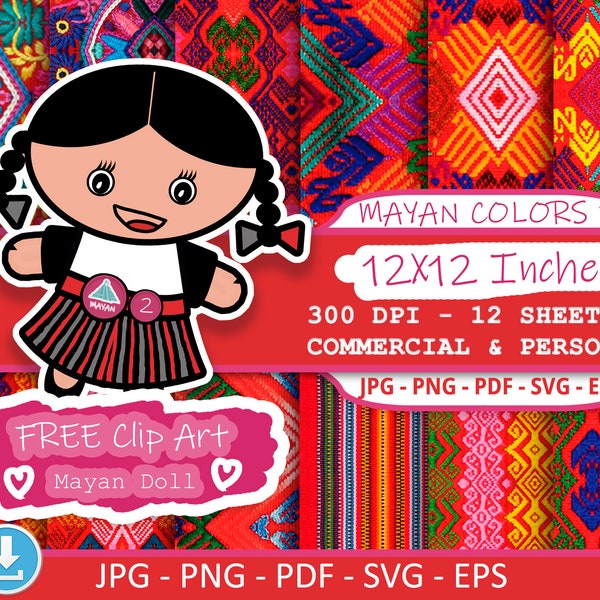 Guatemalan jpg png pdf eps svg fabric print textile chapin mayan background blanket decor bundles upholstery tribal serape ethnic digital