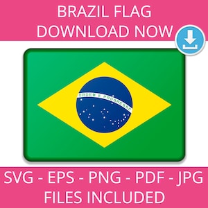 Brazil flag, svg, png, eps, jpg, art, pdf, Culture,  Instant Download, National, Graphic, futbol, Vector,  Image, Map, Latino,  America,