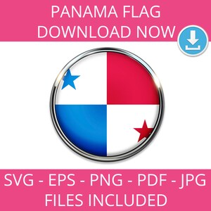 Panama flag, svg, png, eps, jpg, art,  pdf, Culture,  Instant Download, America, National, Vector, Image, Graphic, Map, Latino, Clipart,
