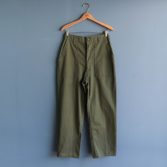 Vintage Military Trousers OG 107 Cotton Army Pants