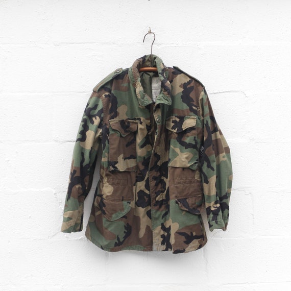 MED | Vintage Woodland Camouflage M-65 Military Ja