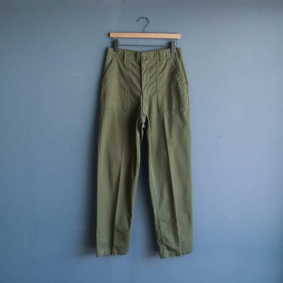Vintage Military Trousers OG 107 Cotton Army Pants