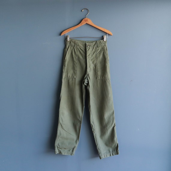 Vintage Military Trousers OG 107 Cotton Army Pants