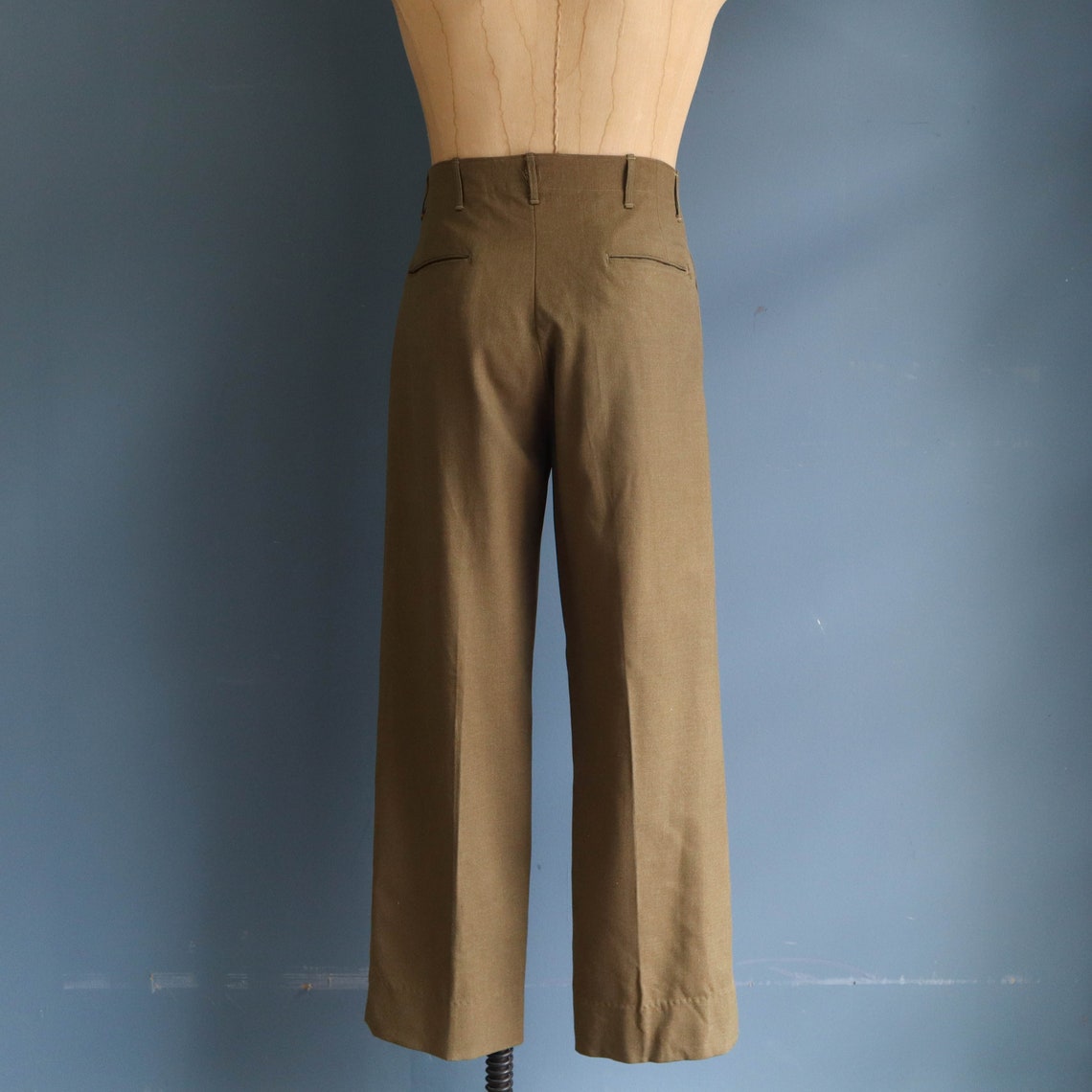 Vintage 1950s Military Wool Pants Army Trousers Etsy