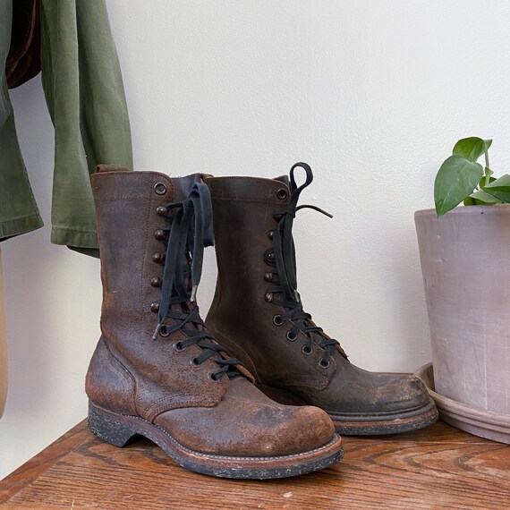 narrow combat boots