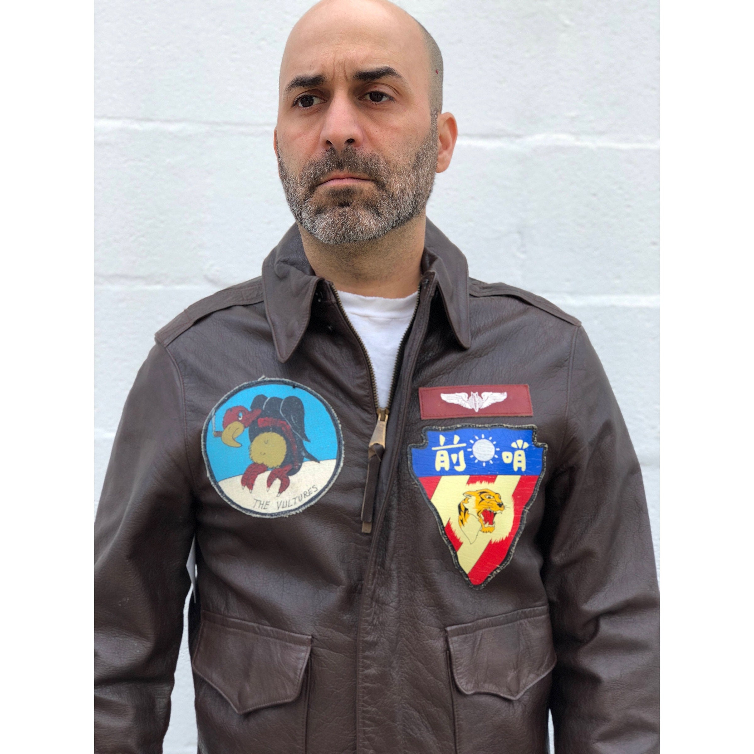 willis & geiger leather bomber jacket