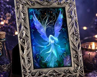 Mini Framed Fairy Gift Set - Collectible - Dreamweaver Artwork - Fantasy Home Decor