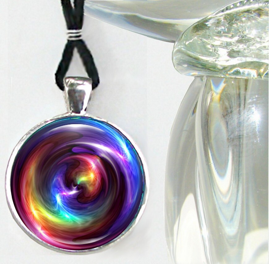 Chakra Art Necklace Reiki Energy Pendant Necklace | Etsy