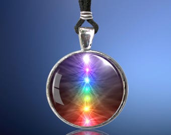 Chakra Necklace, Reiki Jewelry, Energy Pendant Necklace "Chakra Balance"