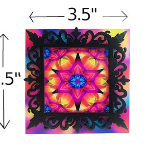 3d Mandala Night Light, Small Decorative Table Lamp, Wall Plug In Connections image 4