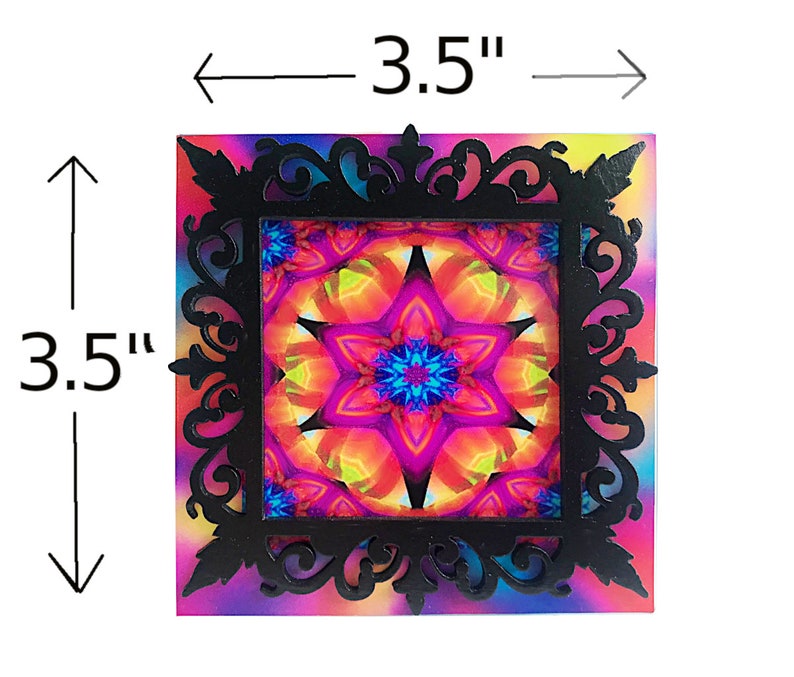 3d Mandala Night Light, Small Decorative Table Lamp, Wall Plug In Connections image 4
