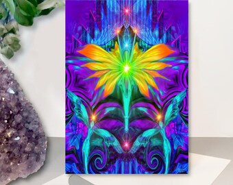 Angel Art Greeting Cards: Pearl Finish Notecards, Set of 5 Designs