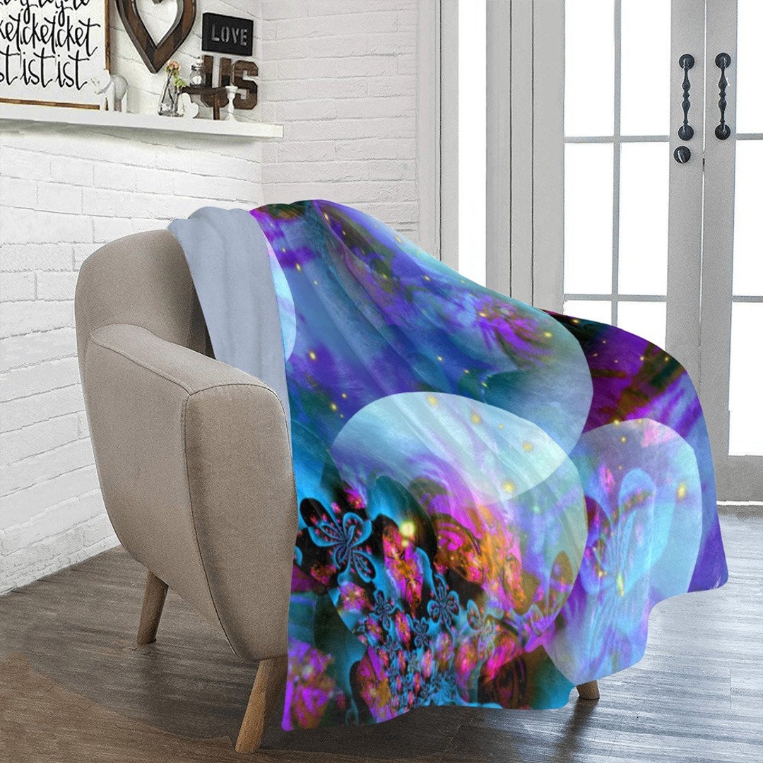 Abstract Sherpa Blanket Soft Cozy Design main image 0