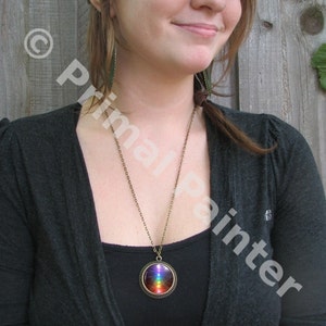 Chakra Necklace, Reiki Energy Pendant, Unique Jewelry Chakra Balance image 2