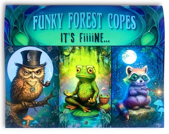2026 Fantasy Animal Calendar – Frogs, Mushrooms, Raccoons & Owl Art with Fun Quotes