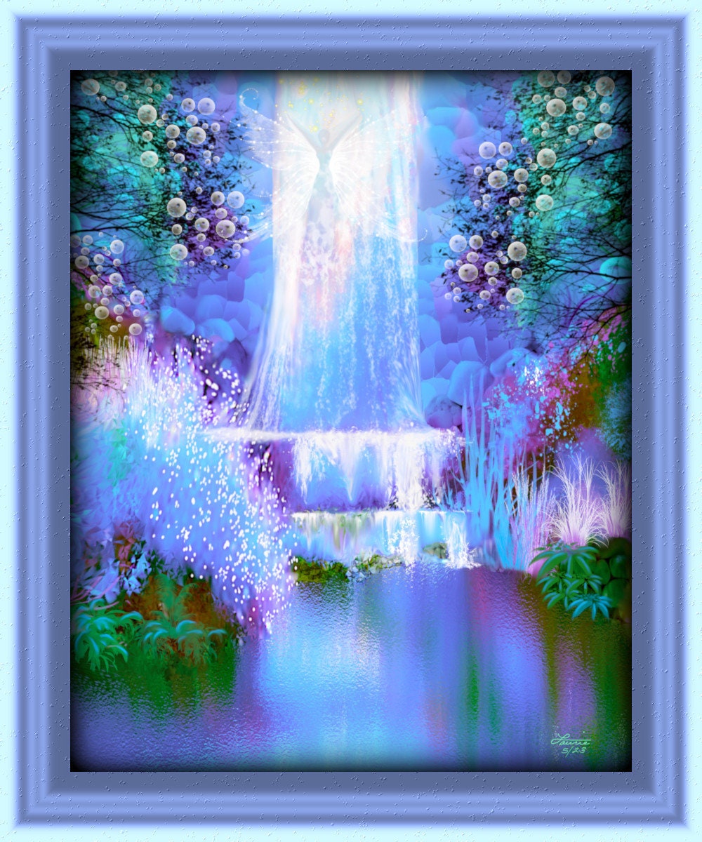 絵画 Spectacular Waterfall 1/31/24 Spectacular Waterfall — Happy Little Paintings