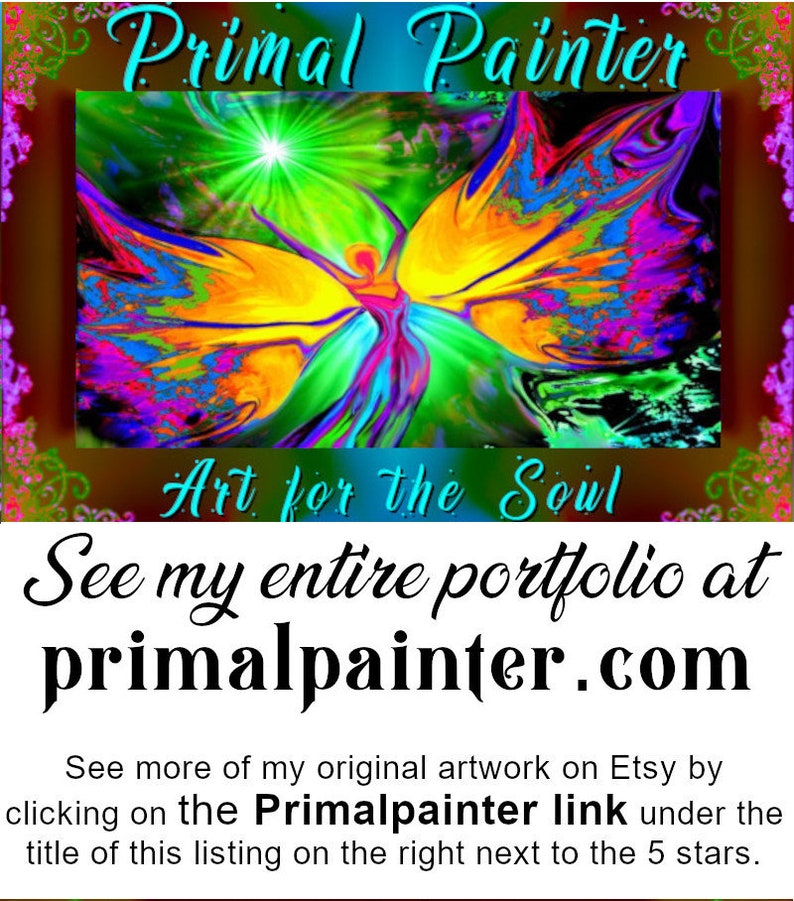 Aura Angel Necklace, Rainbow Jewelry, Reiki Energy Pendant by Primal Painter Through the Mist image 10