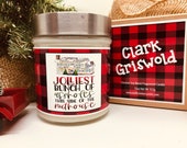 Jolliest Bunch of Assholes Nuthouse Christmas Vacation Clark Griswold 11oz Scented coco soy Christmas Holiday Candle with gift box