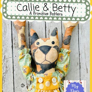 NUEVO patrón de Gato y Pollo Primitivo, Callie y Betty, PDF