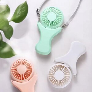 Ventilador USB portátil Eary de 3 velocidades, ajustable, para colgar en el cuello
