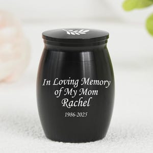 Custom Engraved Mini Urn for Ashes,Pet or Human Personalized Mini Urn,Engraved Memorial Urns,Mini Urns,Ashes Keepsake,Cremation Urn