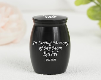 Custom Engraved Mini Urn for Ashes,Pet or Human Personalized Mini Urn,Engraved Memorial Urns,Mini Urns,Ashes Keepsake,Cremation Urn