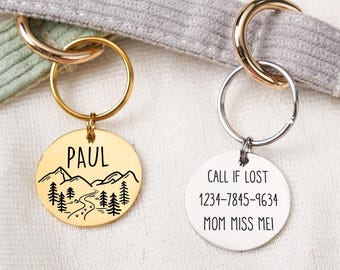 Placa de identificación personalizada para perro, placa de identificación para perro, placa de identificación para gato, placa de identificación para perro, placa de identificación para perro, placa de identificación grabada para mascota.