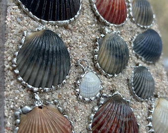 silver mystery shell pendant