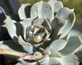 Sterling Silver Pearl Ring