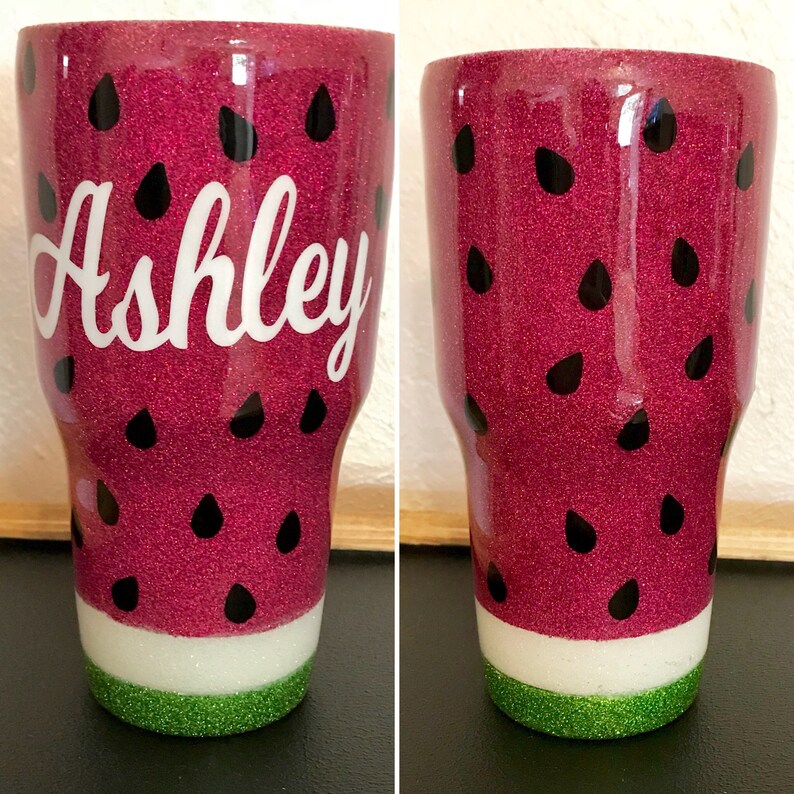 Personalized Watermelon Tumbler 30oz Etsy