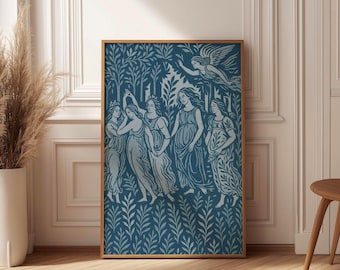 Arazzo Primavera di Botticelli: arte mural rinascimentale en tessuto jacquard