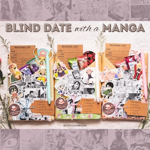 Cita a ciegas con un manga / Regalo para amantes del anime / Regalo de manga / Dulces japoneses / Personalizable / Shonen, romance, shoujo y más / Anime Otaku