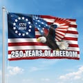 250 Years of Freedom Flag, 1776\u20132026 Eagle Betsy Ross Grommet Flag, 4th July, 250th Anniversary Gift
