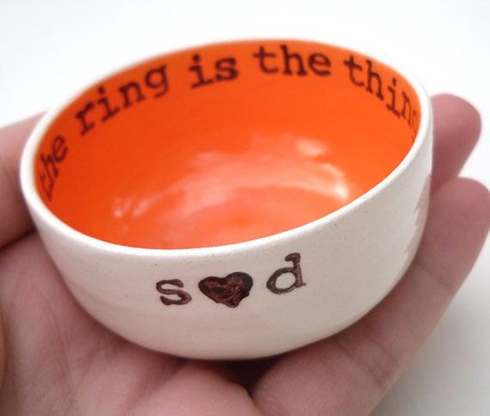 Handmade Ceramic RING HOLDER Custom Wedding Ring Dish Bridal Etsy