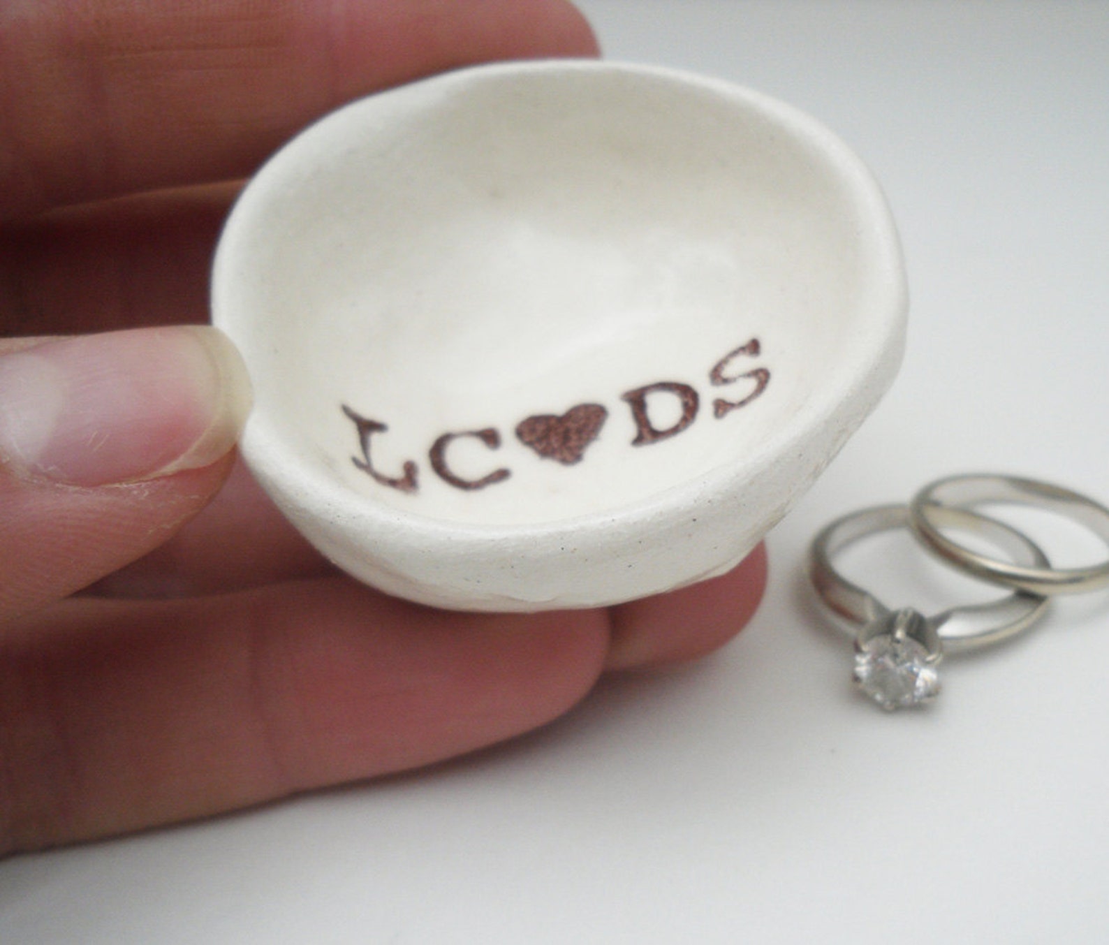Custom Dinner Rings Handmade CUSTOM RING DISH, Engagement Gift, Wedding Gift, Bridal Shower ...