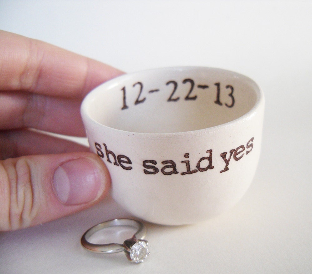 CUSTOM ENGAGEMENT GIFT Idea Wedding Ring Pillow Table Etsy