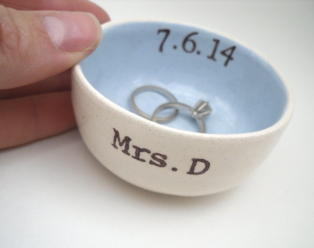 Bridal Shower Gift Personalized Ring Dish Jewelry Dish - Etsy