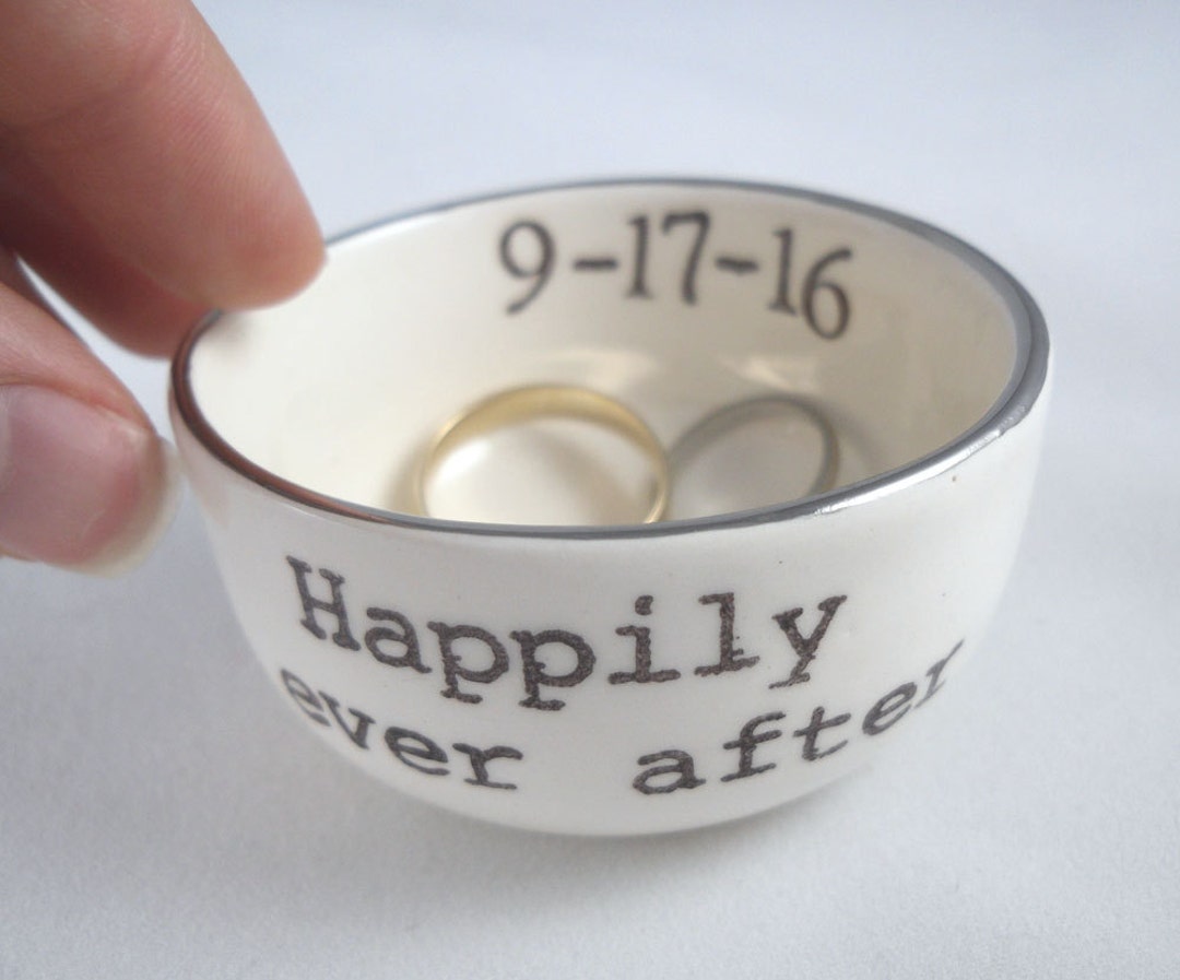 Mothers Day for Wife HAPPILY EVER AFTER Wedding Ring Holder - Etsy